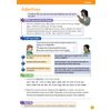 A grammar page teaching adjectives with examples, then exercises to circle adjectives and rewrite sentences