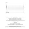 A contents page listing six reading tests, a puzzle, and a progress chart, with page numbers and publication details