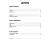 A contents page listing three sections on Geometry, Measurement and Statistics with page numbers