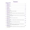 A contents page listing twelve weekly workouts covering times tables, puzzles and short division