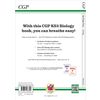 The back cover of the KS3 Biology workbook, featuring a sales pitch, ISBN barcode
