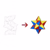 A diagram shows a flat net transforming into a 3D star shape to help pupils visualise geometry