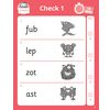 Children circle the correct picture for each phonics blend in a timed 10-minute test