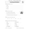 Children write numbers in words and figures, circle square numbers, and convert Roman numerals to digits