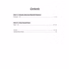 The contents page lists two main parts: number problems and timed tests, with answers and a record sheet at the back