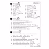 A mixed exercise page with 18 questions covering multiplication, fractions, percentages and unit conversions