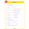 Fourteen numbered sentences with missing words for children to complete, testing Year 6 SATs vocabulary