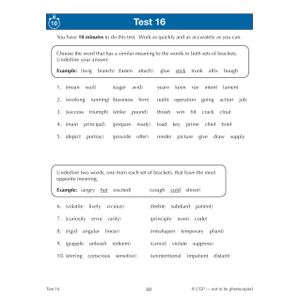 11+ GL 10-Minute Tests: Vocabulary for Verbal Reasoning & English - Ages 10-11 Book 2 (with Onl. Ed) Look Inside Image 2