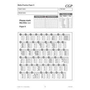 11+ GL Maths Practice Papers: Ages 10-11 - Pack 3 (with Parents' Guide & Online Edition) Look Inside Image 5