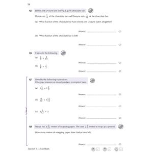 13+ Maths Exam Practice Workbook for the Common Entrance Exams (exams from Nov 2022) Look Inside Image 4