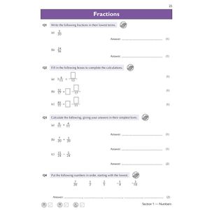 13+ Maths Exam Practice Workbook for the Common Entrance Exams (exams from Nov 2022) Look Inside Image 3