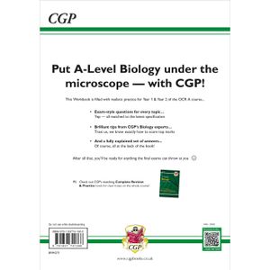 A-Level Biology: OCR A Year 1 & 2 Exam Practice Workbook includes Answers (For exams from 2026) Look Inside Image 1