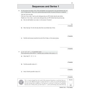 A-Level Maths AQA Exam Practice Workbook (includes Answers) Look Inside Image 7