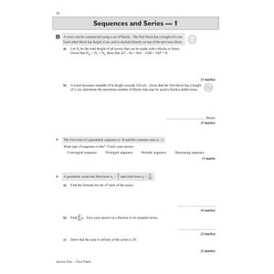 A-Level Maths AQA Exam Practice Workbook (includes Answers) Look Inside Image 8