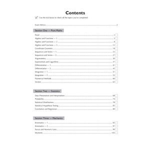 A-Level Maths AQA Exam Practice Workbook (includes Answers) Look Inside Image 1
