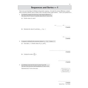 A-Level Maths AQA Exam Practice Workbook (includes Answers) Look Inside Image 5