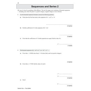 A-Level Maths OCR Exam Practice Workbook (includes Answers) Look Inside Image 5