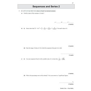 A-Level Maths OCR Exam Practice Workbook (includes Answers) Look Inside Image 6
