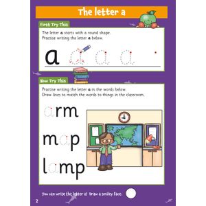 ABC Wipe-Clean Activity Book for Ages 3-5 (with pen) Look Inside Image 2