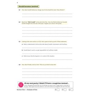 An Inspector Calls Workbook (Ages 14-16) Look Inside Image 6