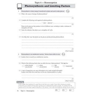 GCSE Biology AQA Higher Exam Practice Workbook Look Inside Image 7