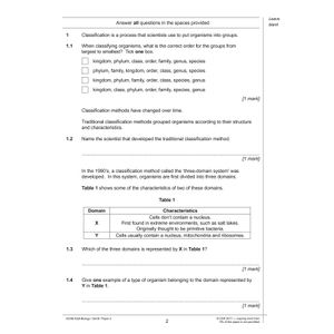 AQA GCSE Biology Practice Papers Higher Pack 2 (Ages 15-16) Look Inside Image 1