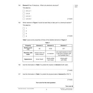 AQA GCSE Chemistry Practice Papers Higher Pack 1 (Ages 15-16) Look Inside Image 2
