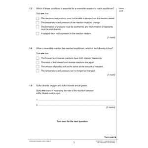 AQA GCSE Chemistry Practice Papers Higher Pack 2 (Ages 15-16) Look Inside Image 2