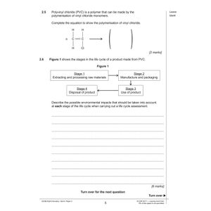 AQA GCSE Chemistry Practice Papers Higher Pack 2 (Ages 15-16) Look Inside Image 4