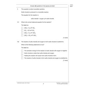 AQA GCSE Chemistry Practice Papers Higher Pack 2 (Ages 15-16) Look Inside Image 1
