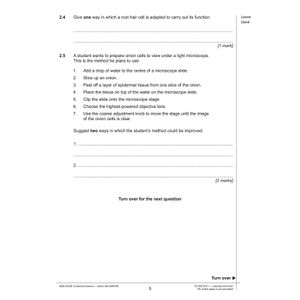AQA GCSE Combined Science Practice Papers Foundation Pack 1 (Ages 15-16) Look Inside Image 4
