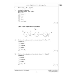 AQA GCSE Combined Science Practice Papers Foundation Pack 1 (Ages 15-16) Look Inside Image 1
