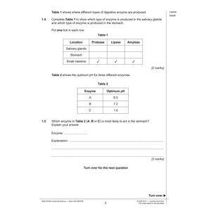 AQA GCSE Combined Science Practice Papers Foundation Pack 1 (Ages 15-16) Look Inside Image 2