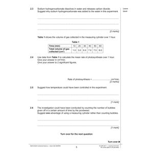 AQA GCSE Combined Science Practice Papers Higher Pack 1 (Ages 15-16) Look Inside Image 4
