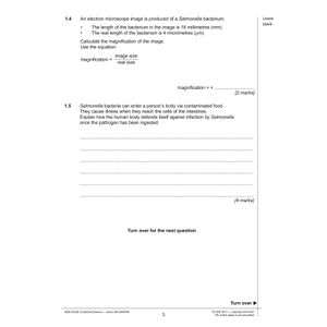 AQA GCSE Combined Science Practice Papers Higher Pack 1 (Ages 15-16) Look Inside Image 2
