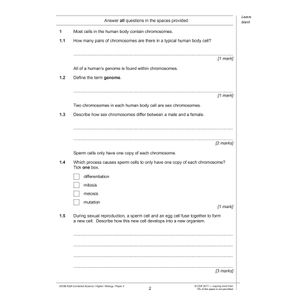 AQA GCSE Combined Science Practice Papers Higher Pack 2 (Ages 15-16) Look Inside Image 1