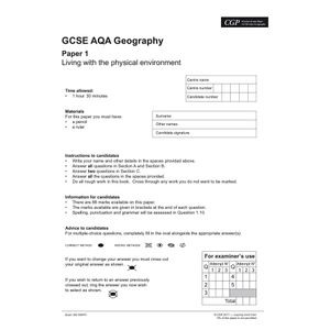 AQA GCSE Geography Practice Papers (Ages 15-16) Look Inside Image 1