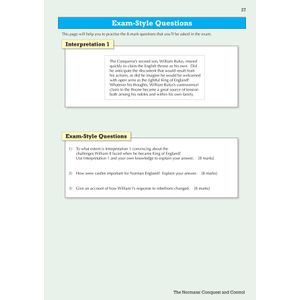 AQA GCSE History Norman England Study Guide (Ages 14-16) Look Inside Image 4