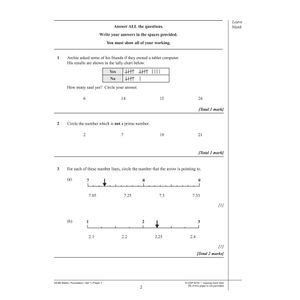 AQA GCSE Maths Practice Papers Foundation (Ages 15-16) Look Inside Image 2