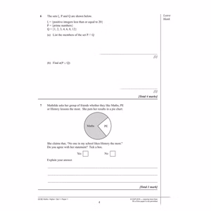 AQA GCSE Maths Practice Papers Higher (Ages 15-16) Look Inside Image 4