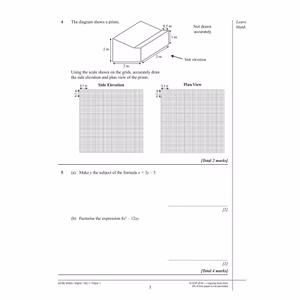 AQA GCSE Maths Practice Papers Higher (Ages 15-16) Look Inside Image 3