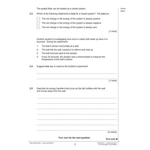 AQA GCSE Physics Practice Papers Higher Pack 1 (Ages 15-16) Look Inside Image 4