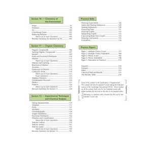 Cambridge International GCSE Chemistry Complete Revision & Practice - for exams in 2023 & Beyond Look Inside Image 2