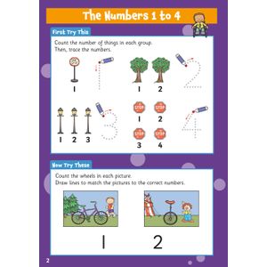 Counting Wipe-Clean Activity Book for Ages 3-5 (with pen) Look Inside Image 2