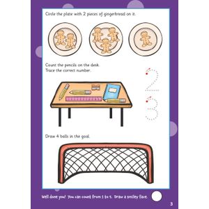 Counting Wipe-Clean Activity Book for Ages 3-5 (with pen) Look Inside Image 3