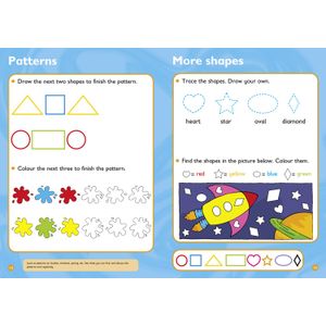 Easy Learning Shapes Colours and Patterns Workbook (Ages 3-5) Look Inside Image 1