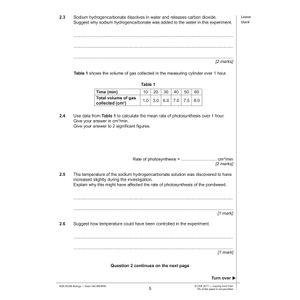 eBay GCSE Biology AQA Higher Practice Papers Pack (Ages 14-16) Look Inside Image 4