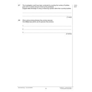 eBay GCSE Biology AQA Higher Practice Papers Pack (Ages 14-16) Look Inside Image 5