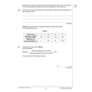 eBay GCSE Biology AQA Higher Practice Papers Pack (Ages 14-16) Look Inside Image 11