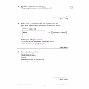 Edexcel GCSE Maths Practice Papers Foundation (Ages 15-16) Look Inside Image 3